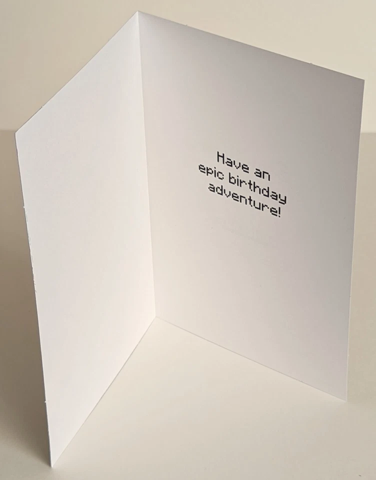 Minecraft Happy Birthday Greeting Card. (+ Envelope 5x7") - Image 2 of 4