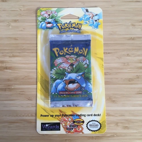 Factory Sealed Pokemon 1st Edition Base Set Booster Blister Pack (Unweighed)