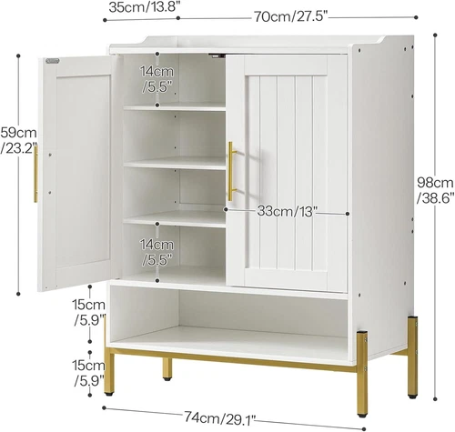 Schuhschrank Schuhregal Schuhkommode Schuhaufbewahrung höhenverstellbare Ablage - Bild 4 von 12