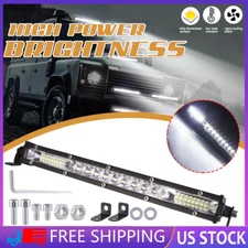 12" inch 450W LED Work Light Bar Combo Spot Flood Driving Off Road SUV Boat ATV