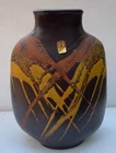 Vintage Royal Haeger Earth Wrap Flask Shaped Vase 12"