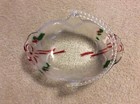Glass Christmas Candy Dish with Detachable Plastic Handle-NEW without TAGS  — photo 4