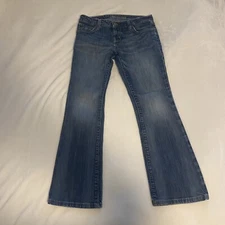 Women's American Eagle Hipster Jeans Low Rise Medium Wash Sz 6 Reg W30 L28