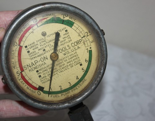 VINTAGE SNAP-ON TOOL fuel pump pressure Made in USA