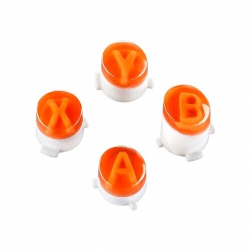 Transparent ABXY Buttons Mod Kit with Analog Button for Xbox One for Xbox  One Slim for Xbox Elite Controller Gamepads Repair Part (Orange-C)