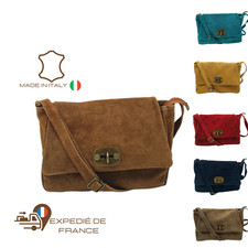 SAC CUIR DAIM VERTITABLE 