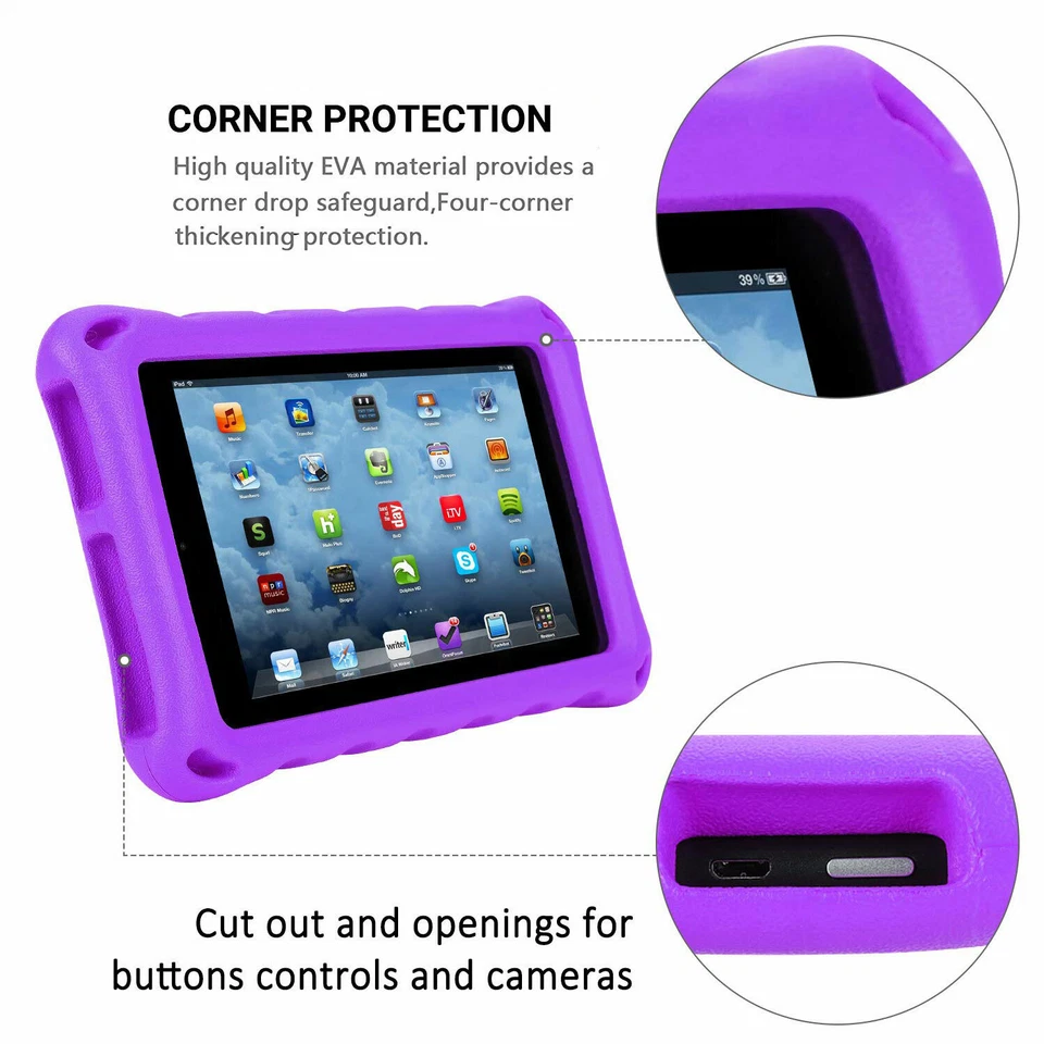 Funda EVA de cuerpo completo para Amazon Fire 7 HD 8 HD 10 para tableta de 7' 8" 10" pulgadas Foto 3 de 4