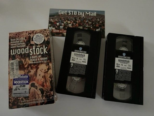 Woodstock 3 Days Of Peace & Music VHS VCR Video Tape Used - Picture 1 of 10