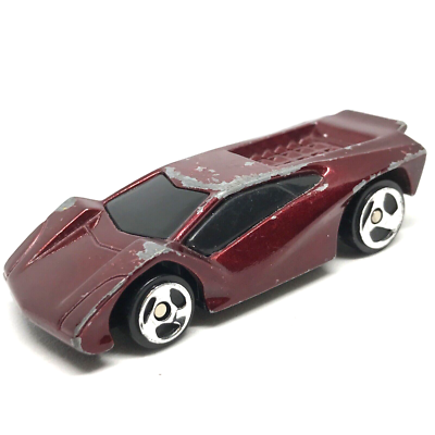 Hot Wheels McDonald's Maximizer Lamborghini 1999 Dark Red - Made