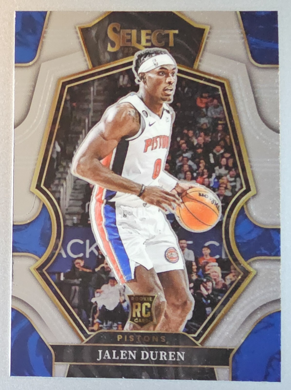 2022-23 Panini Select Jalen Duren Premier Level Rookie RC #176 Detroit Pistons