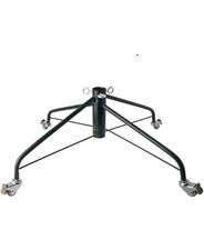 Artificial Christmas Tree Stand Metal Green Base With Locking Wheels.