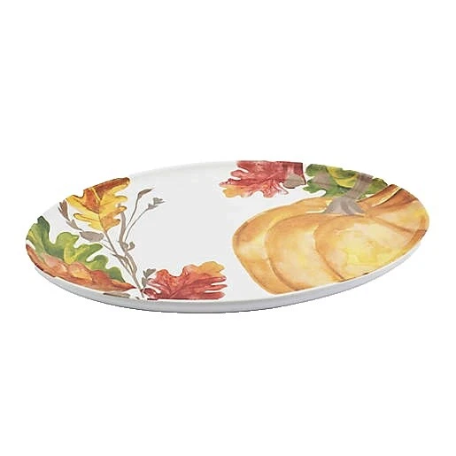 Platos de cerámica de impresión de la naturaleza