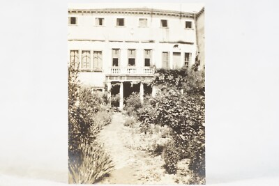 1927 Garden at Casa Flora Venice Italy Building Architectural Snapshot Photo