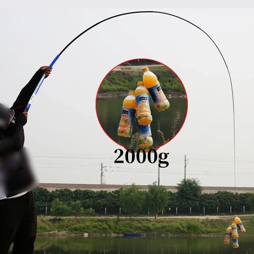 3.6M-7.2M Telescopic Fishing Rod High Carbon Portable Super Hard Stream Rod Pole - Picture 22 of 52