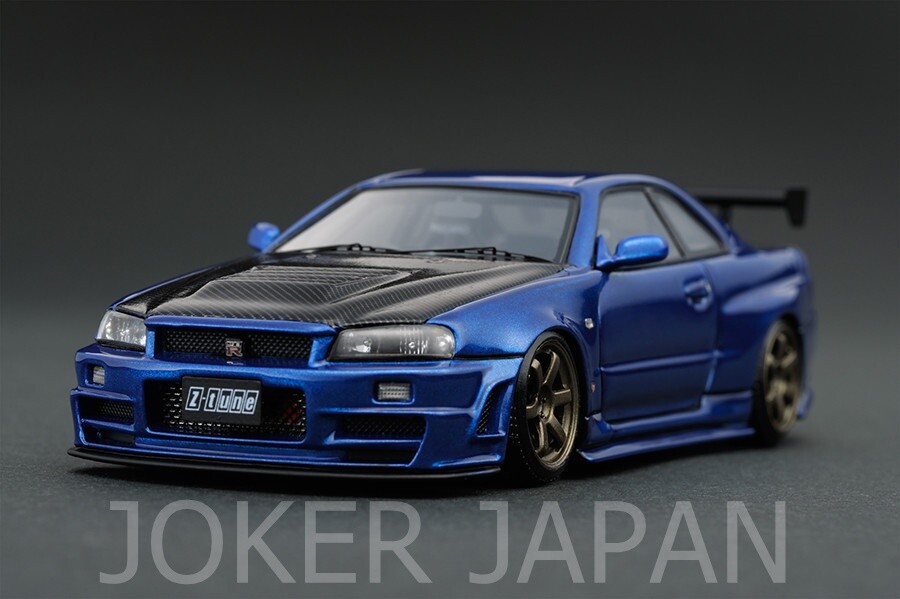 Ig0606 Ignition Model 143 Nismo R34 Gtr Ztune Bayside Blue Japan Tracking For Sale Online Ebay