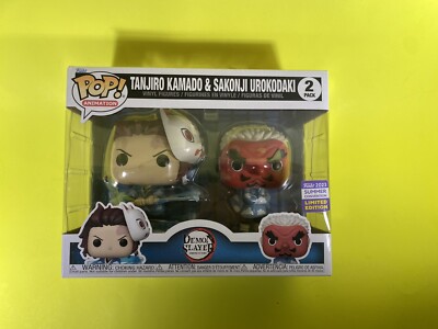 Funko POP! Tanjiro Kamado & Sakonji Urokodaki 2 Pack SDCC
