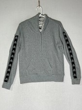 Reebok Gray Cowl Neck Pullover Sweatshirt Long Sleeves Pockets Womens Size Small