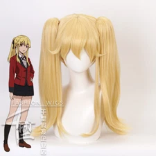 Kakegurui Twin Saotome Meari Cosplay Wig Short party hair Synthetic Costume Wigs