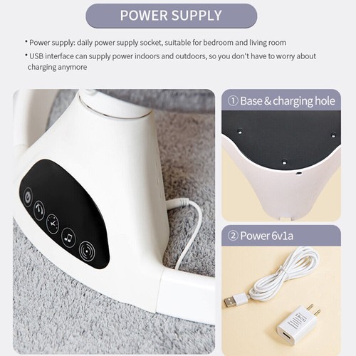 Babywippe Elektrisch Babyschaukel Elektrisch mit Musik 5 Wippgeschwindigkeiten - Bild 9 von 13