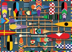 Willow Creek Press Canoe Paddles 1000-Piece Puzzle New Jigsaw Gift