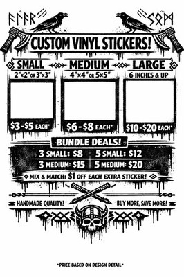 Personalized Vinyl Decals | Graffiti   Viking   Hustle Art | Built to Order