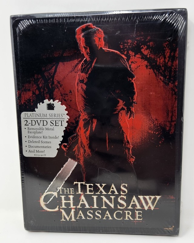 Vintage Texas Chainsaw Massacre DVD New Line Platinum 2 Disc Set Horror Movie