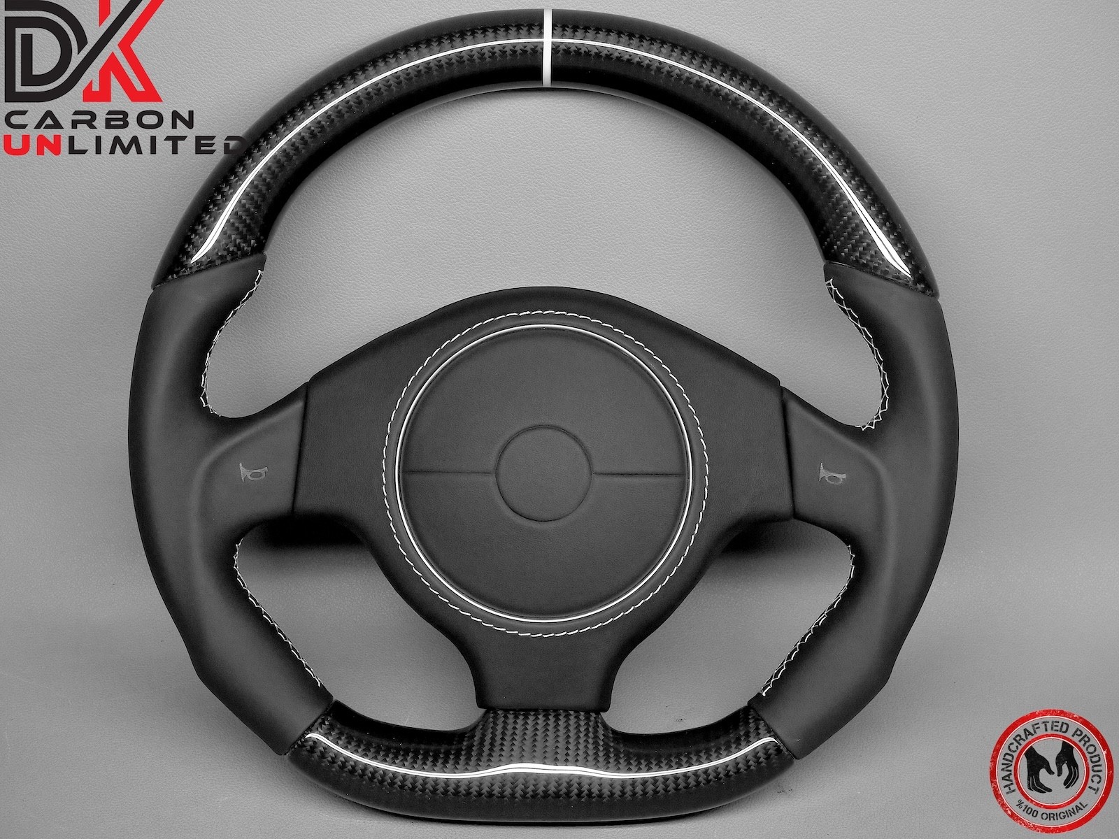 Lamborghini Murcielago LP640 LP650 LP670 White Ring Carbon Steering Wheel v3