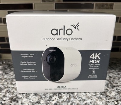 NEW Arlo Ultra 3rd Gen 4K HDR Add On Outdoor Security Camera Wireless (Battery)