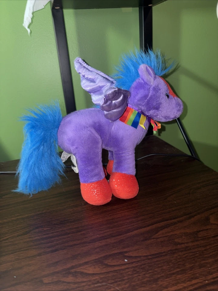 Webkinz Rainbow Pegasus No Code Stuffed Animal Ganz - Image 4 of 4