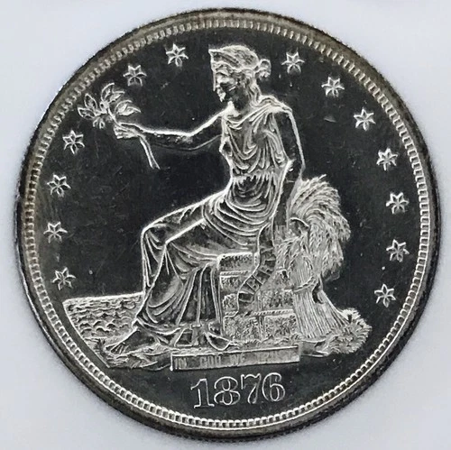 1876 TRADE DOLLAR PROOF LIKE$ UNREAL QUALITY! HIGH DOLLAR TRADE MS++++NR #G64813