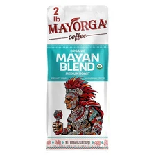 Mayorga Organic Coffee 2lb Mayan Blend - Medium Roast Whole Bean Coffee Speci...