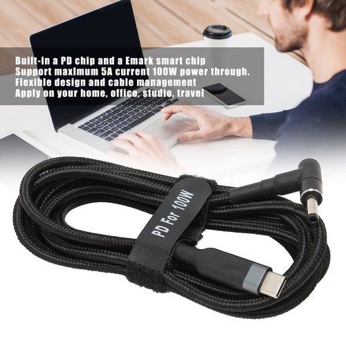 2 metry kabel JORINDO typu C na prąd stały 100W 5A lekki wygodny 4,0x1,7 mm P FY - Zdjęcie 6 z 22