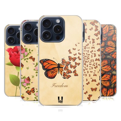 HEAD CASE DESIGNS MONARCH BUTTERFLY PRINTS BACK CASE FOR APPLE iPHONE PHONES