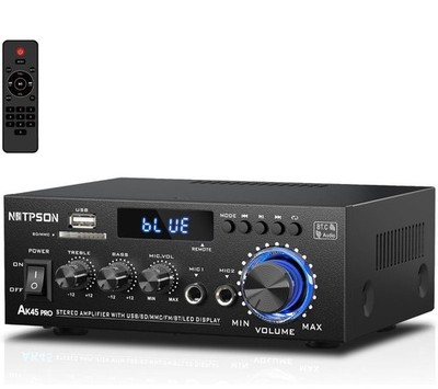  Bluetooth Stereo Receiver Amplifier,RMS 50W x 2 Peak Power 800W Home Audio Amp