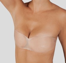 Fashion Forms Women's Beige Silicone Skin Bandeau Adhesive Bra Size M