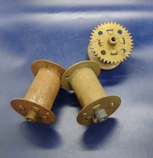 Gilbert Erector Set 1920's Part MR Gear Drum and EK Plain Drum 2