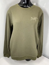 Arc'teryx Womens Sweatshirt Size L Aestas Crew Neck Pullover Forage Green