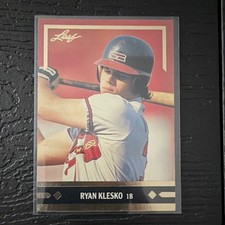 Leaf Gold Leaf Rookies Ryan Klesko Braves 1991 Leaf Baseball Card #BC21