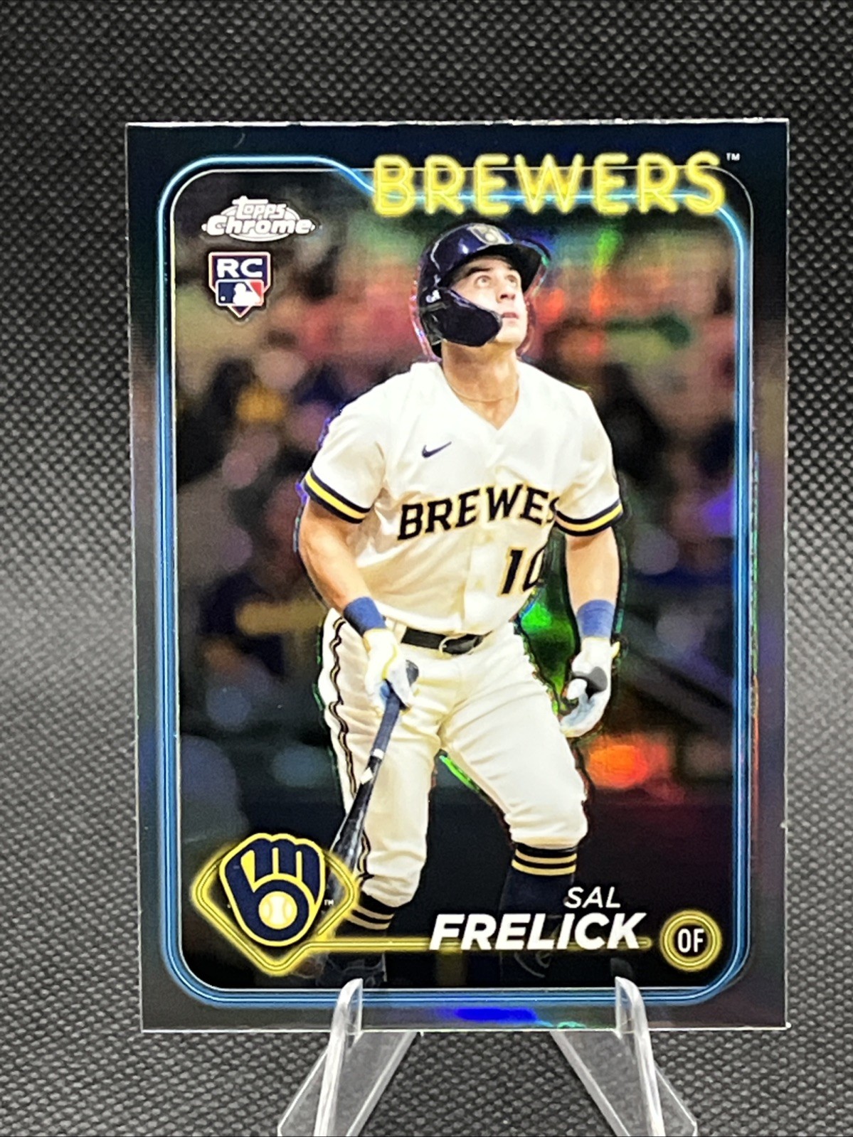 Sal Frelick Refractor Rookie 2024 Topps Chrome RC #39 Milwaukee Brewers