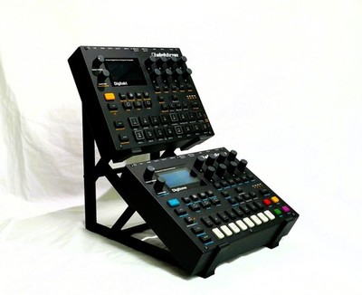 Dual 2 Tier Desktop Stand Elektron Digitakt Digitone Syntakt Sampler Drum etc