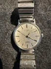 Vintage Timex 21 Jewels Men's Automatic Watch, Mechanical, Silver Tone, Runs