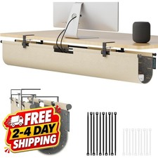 Under Desk Cable Management Tray 45.2 Cord Organizer