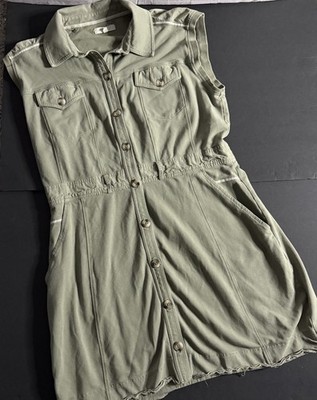 Utility Minimalist Dress Green Women's Medium Size 4 Grey State Casual