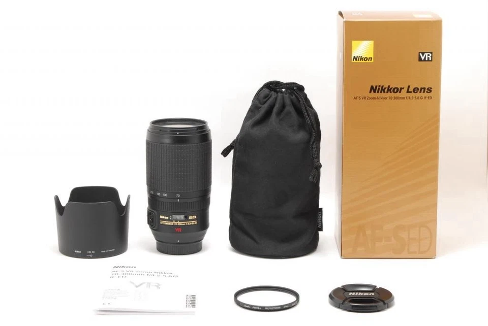 [COMO NUEVO con caja] Lente Nikon AF-S VR Zoom Nikkor 70-300 mm F4,5-5,6G IF-ED de JAPÓN Foto 2 de 4