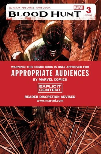 BLOOD HUNT: RED BAND #3 PEPE LARRAZ | VAMPIRE MILES MORALES SPIDERMAN 1