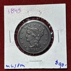 Photo of a 1845-P Large Cent from an eBay listing that sold on Jul 22, 2026