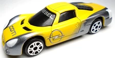 MAISTO 2002 OPEL ECO-SPEEDSTER DIESEL CDTI YELLOW DIECAST 3" CAR SILVER & WHITE