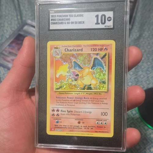 Pokémon Trading Card Game Classic Charizard 003/034 Holo SGC 10 2023 Nintendo