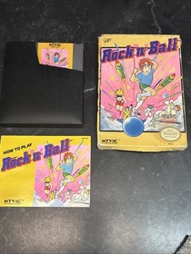 Rock 'n' Ball (NES, 1990), Box, Manual, and Sleeve