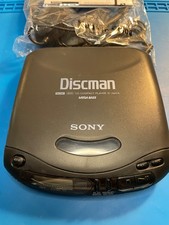Sony Discman D-142CK, Tested and Working with New Black Headphones